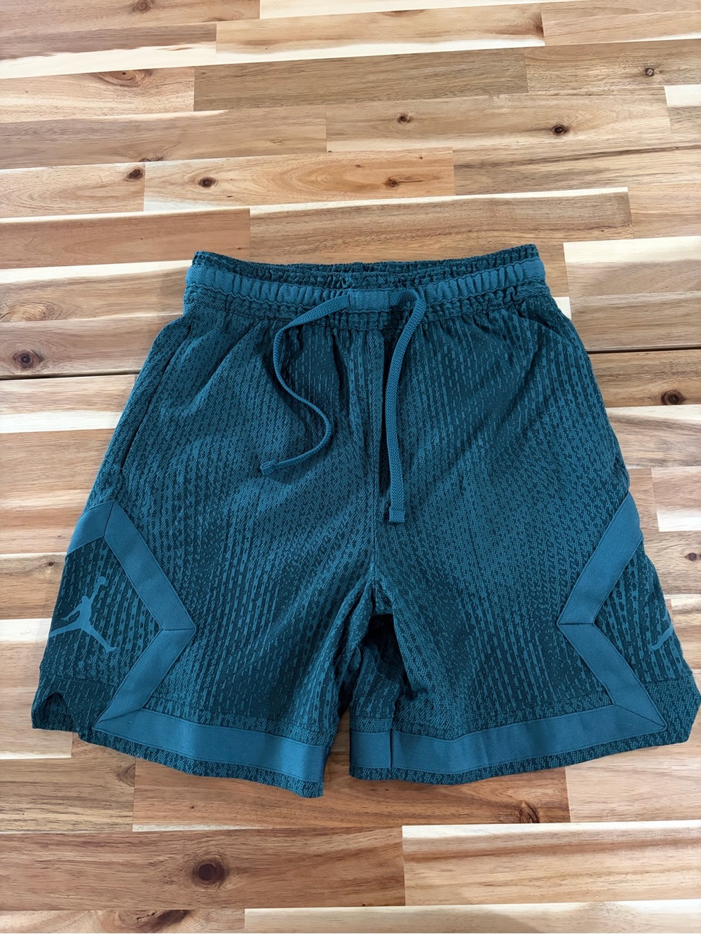 Jordan Men's Teal Athletic Shorts with Drawstring
